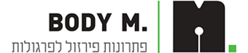 לוגו של חברת BODY M, המתמחה בפרזול, ברגים ופנלים מבודדים.